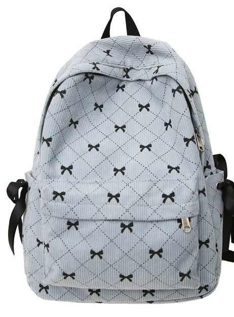 Ribbon Grid Coquette Backpack