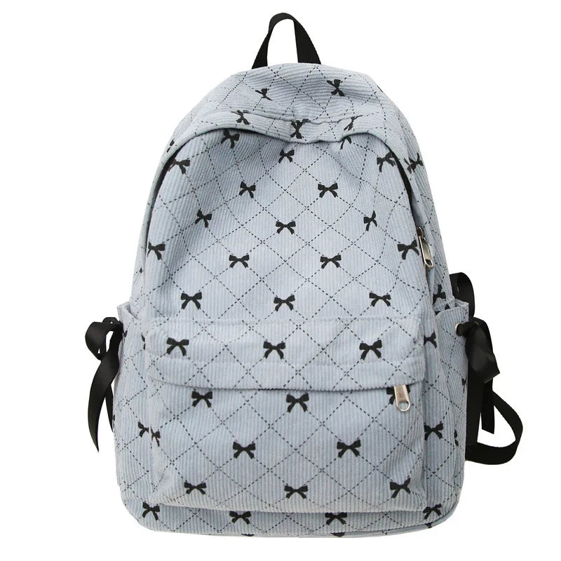 Ribbon Grid Coquette Backpack