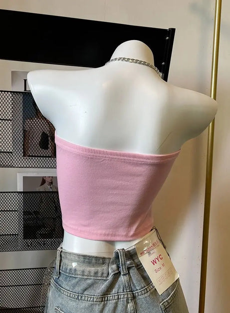 Psycho Sweetheart Chain Crop Top