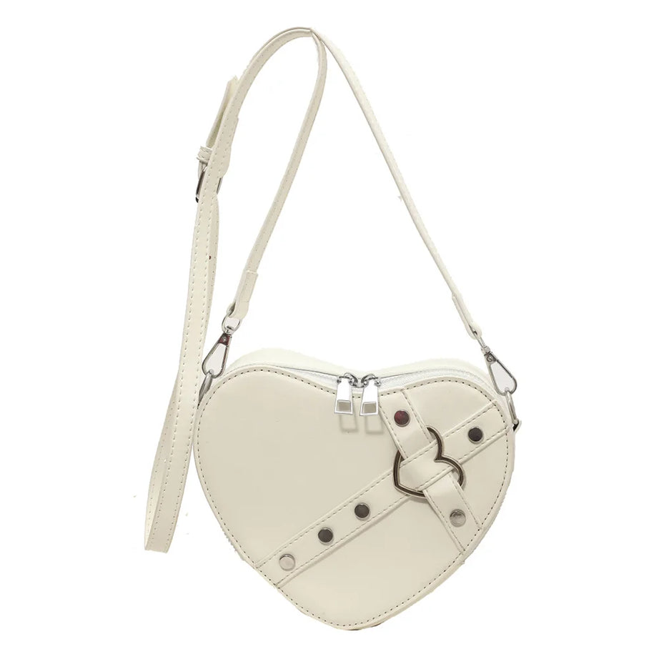 Punk Love Studded Shoulder Bag