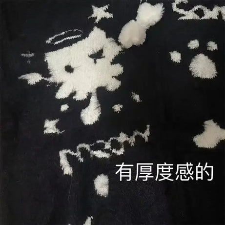 Ghost Punk Zip-Up Fuzzy Hoodie