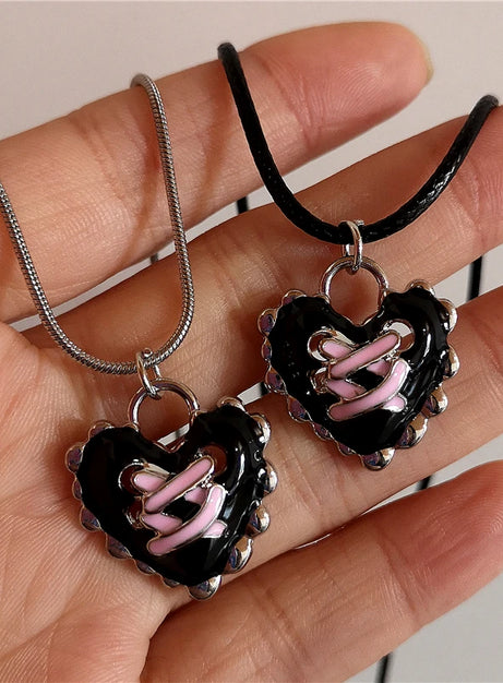 Dark Romance Corset Heart Necklace