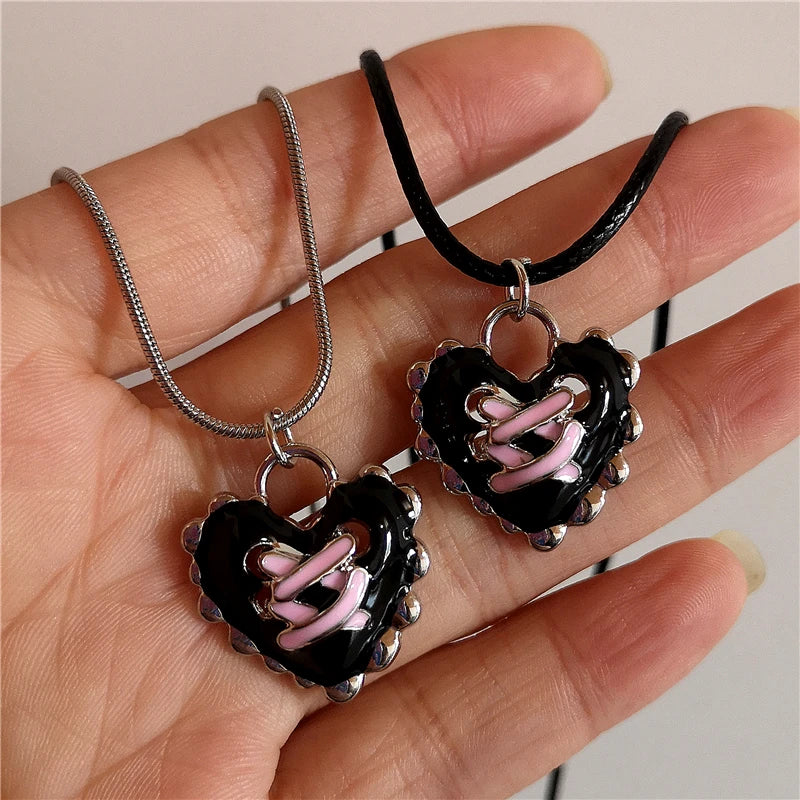 Dark Romance Corset Heart Necklace