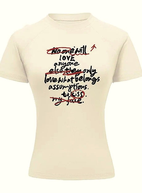 Y2K Graffiti Love T-Shirt