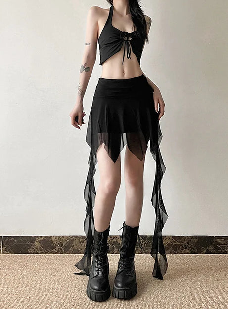 Dark Enchantment Layered Skirt