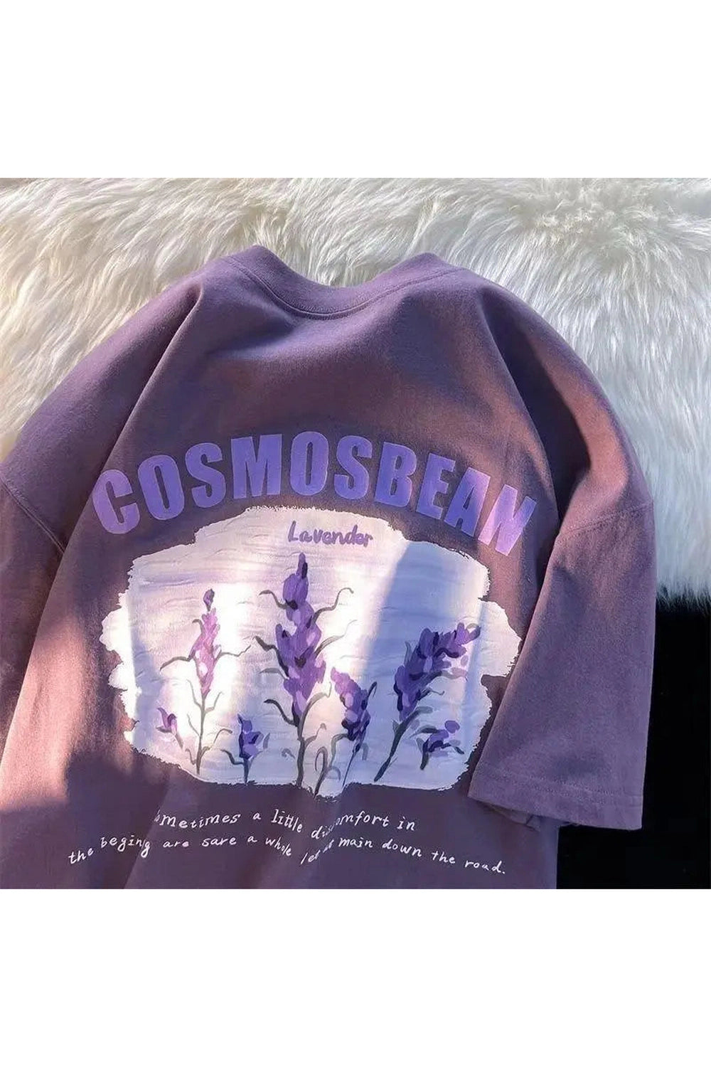 Y2k Lavender Dreamscape Graphic T-Shirt