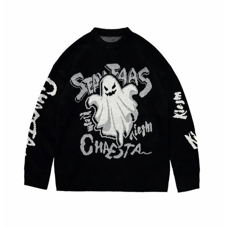 Ghostly Graffiti Knit Sweater