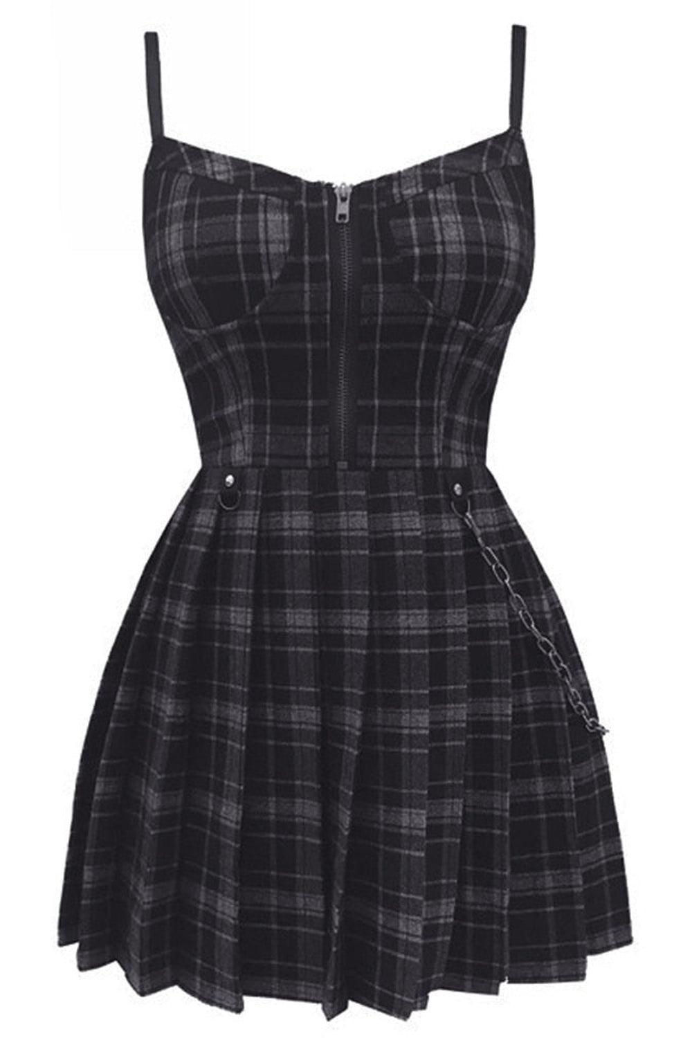Y2k Plaid grunge dress