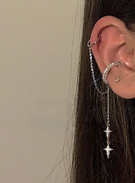 Kosmische Kreuz-Ohrringe