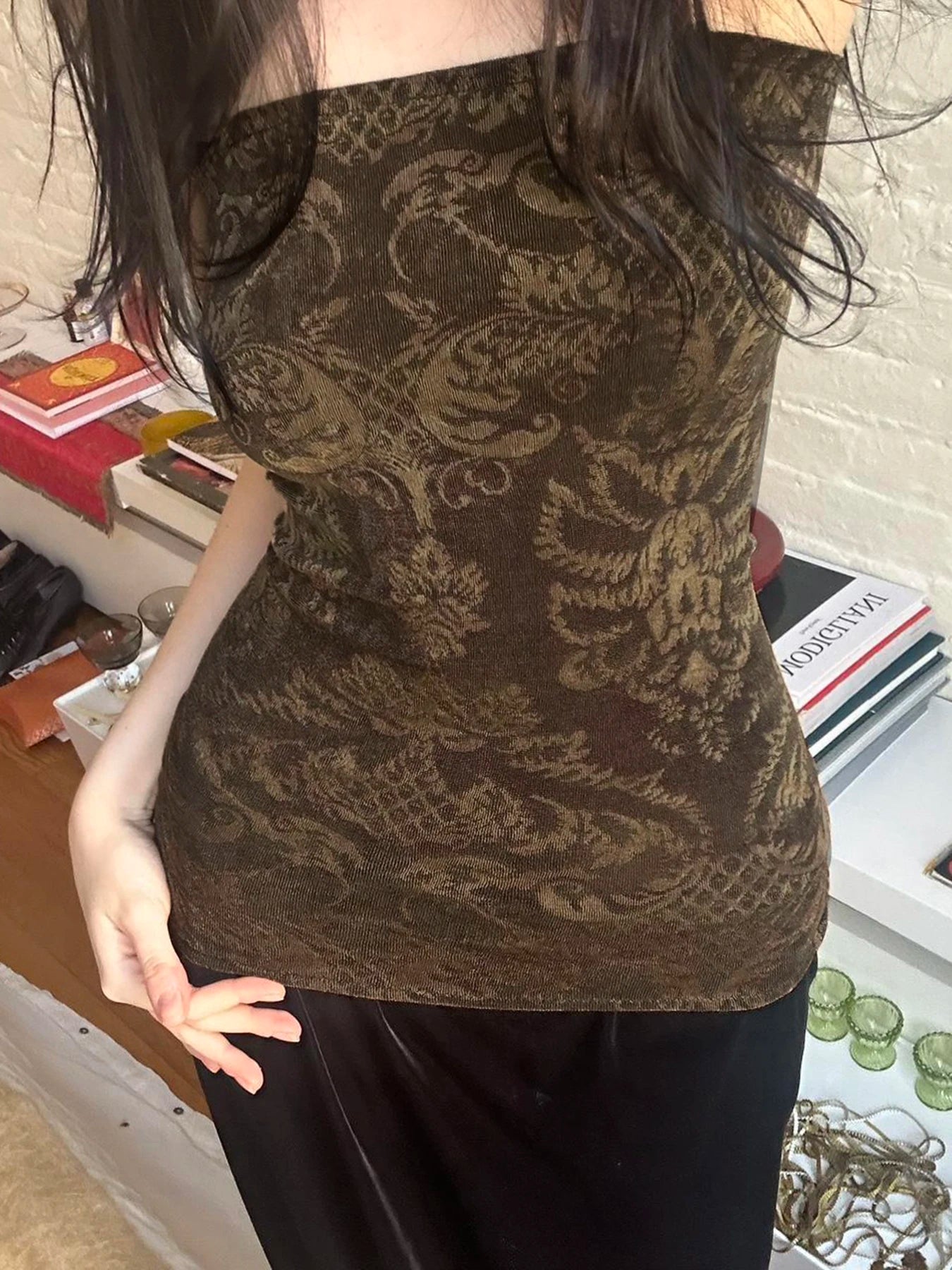 Antique Muse Strapless Top