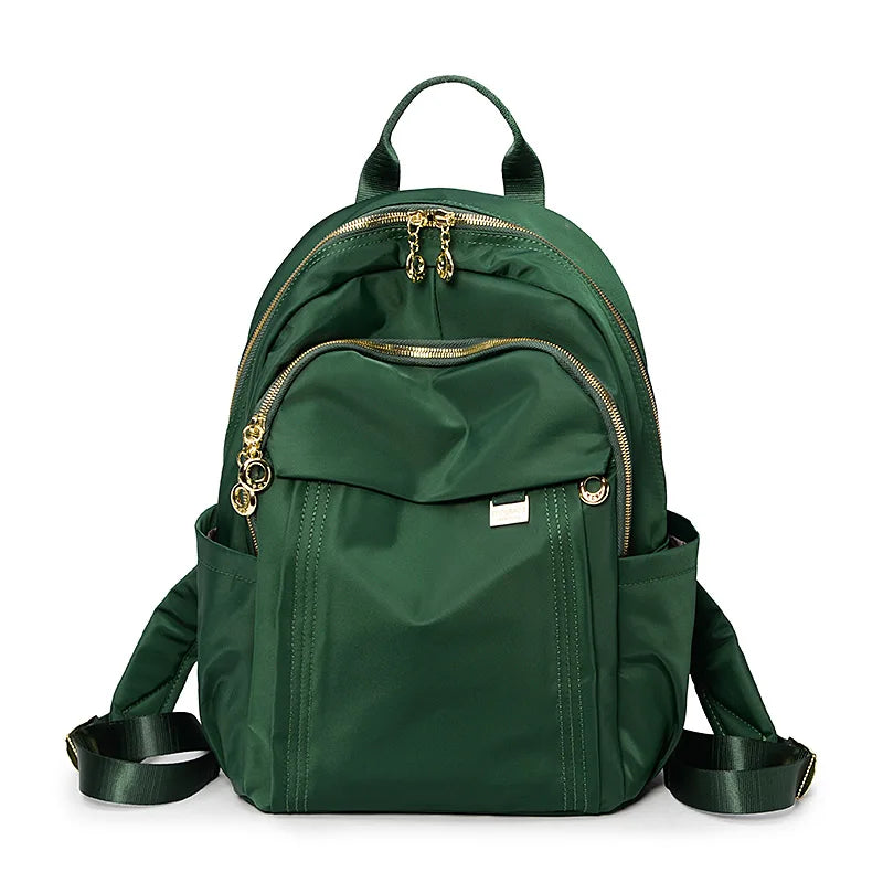Emerald Luxe Zip Backpack
