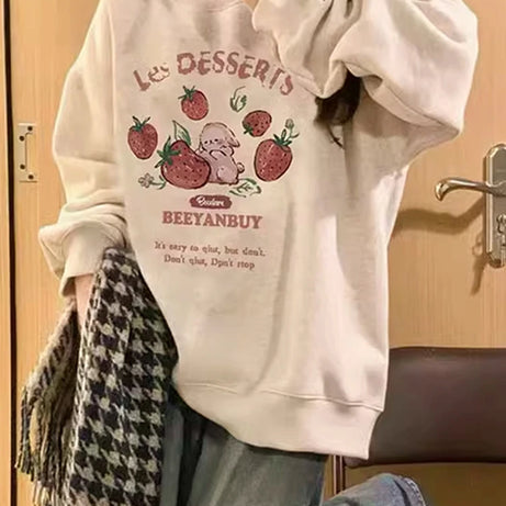 Strawberry Bunny Chocolate Sweatshirt