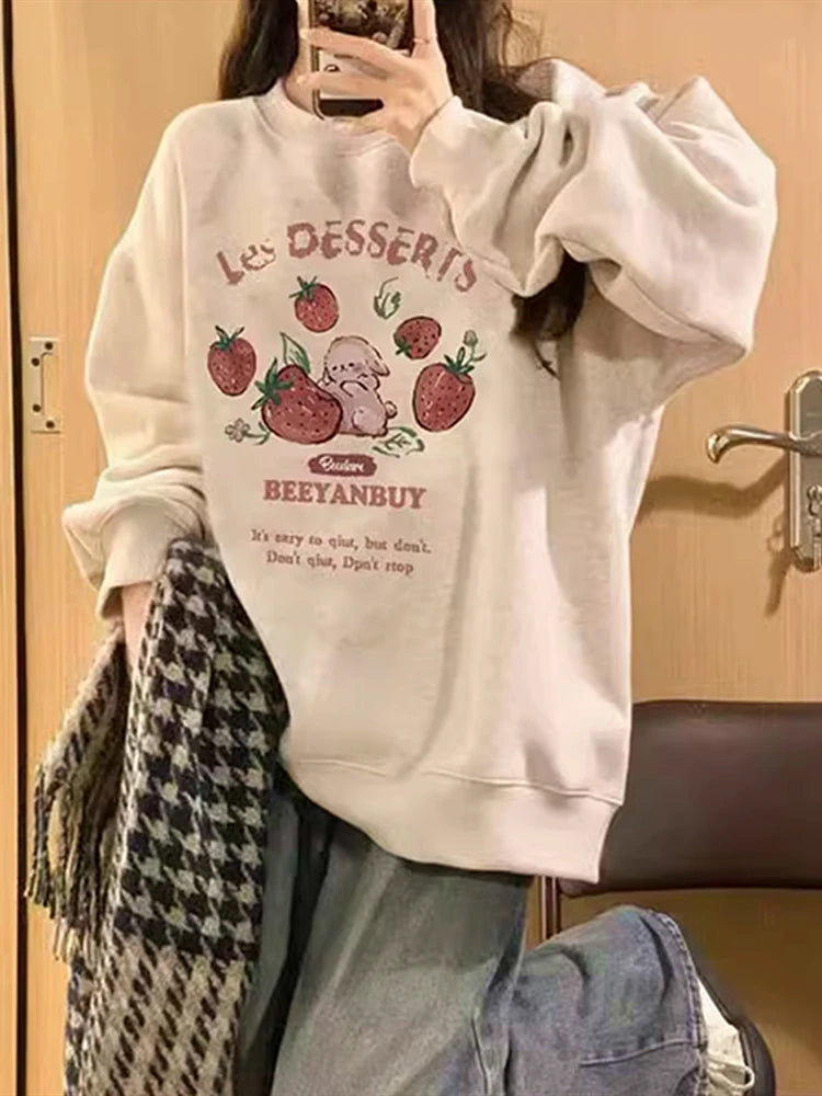 Strawberry Bunny Chocolate Sweatshirt