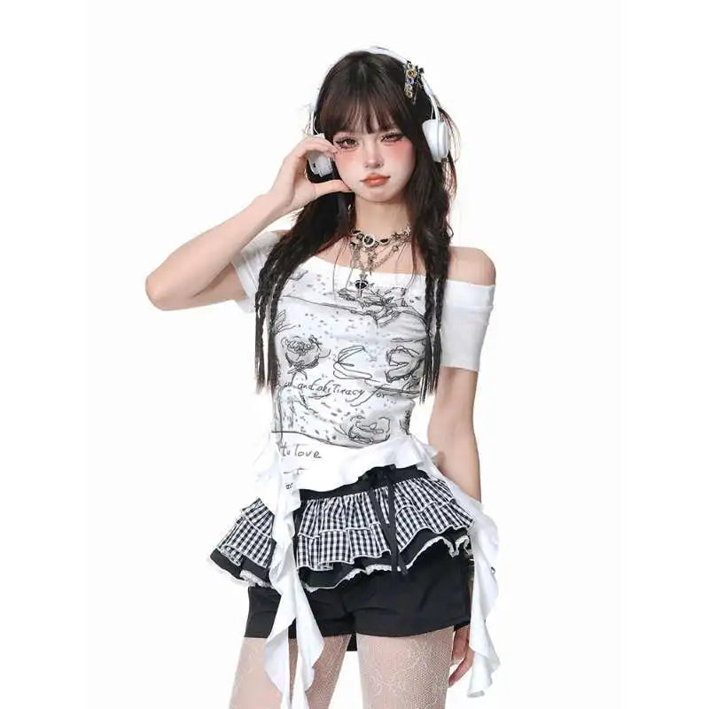 Starlit Chaos Off-Shoulder Top