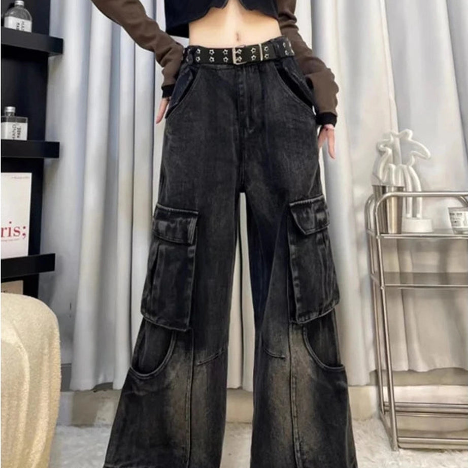 Gothic Cargo Flare Jeans
