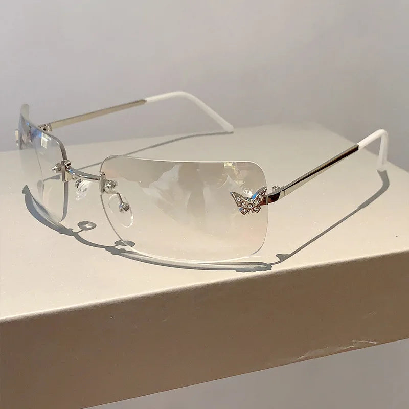 Flutter Glow Rimless Sunglasses