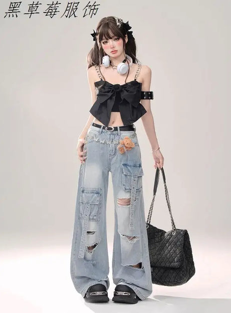 Teddy Grunge Cargo Jeans