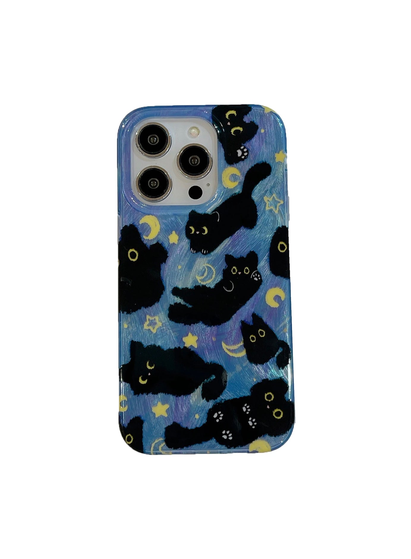 Moonlit Cat Dreams iPhone Case