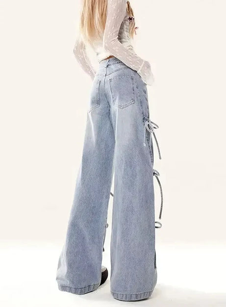 Pastel Stitch Bow-Tie  Jeans