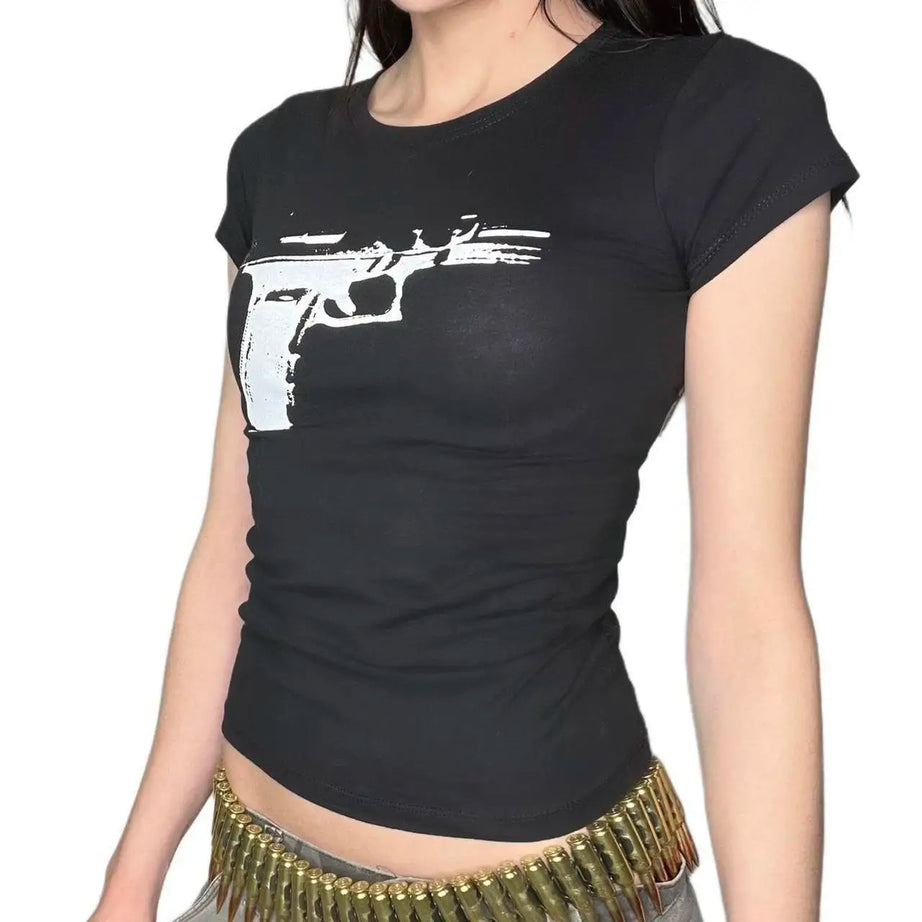 Armed Aesthetic Fitted T-Shirt