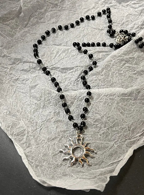 Dark Charm Layered Necklace Set