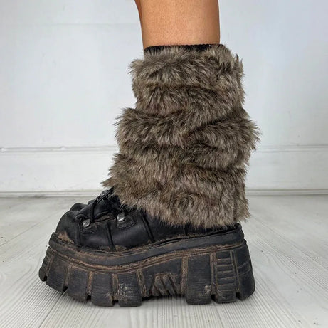 Feral Grunge Fuzzy Leg Warmers