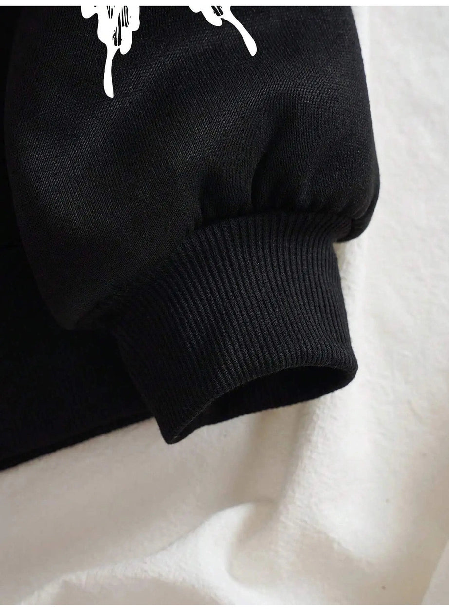 Gothic Butterfly Zip-Up Hoodie