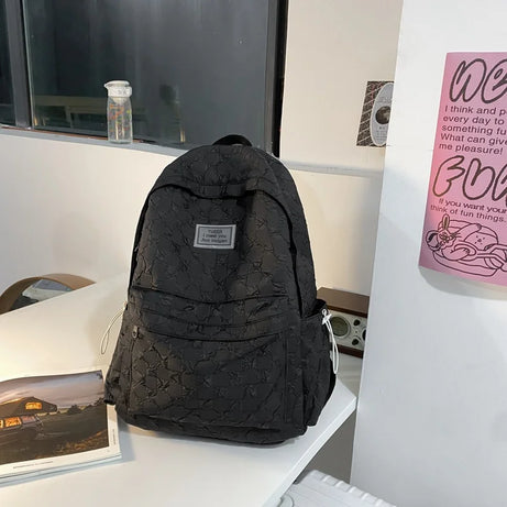 Mint Checkered Street Backpack