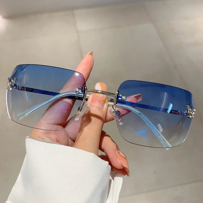 Flutter Glow Rimless Sunglasses