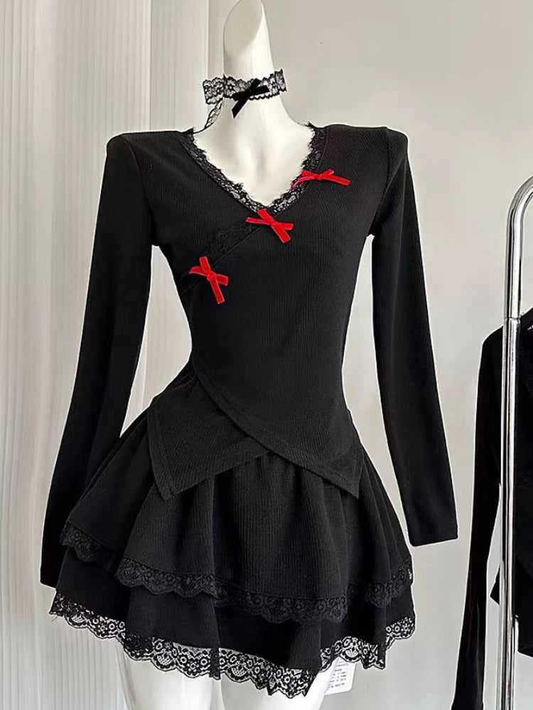 Midnight Doll Lace Set