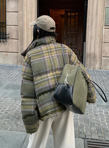 Forest Check Puffer Jacket
