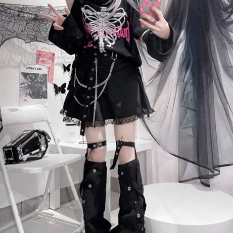 Butterfly Ribcage Off-Shoulder Top