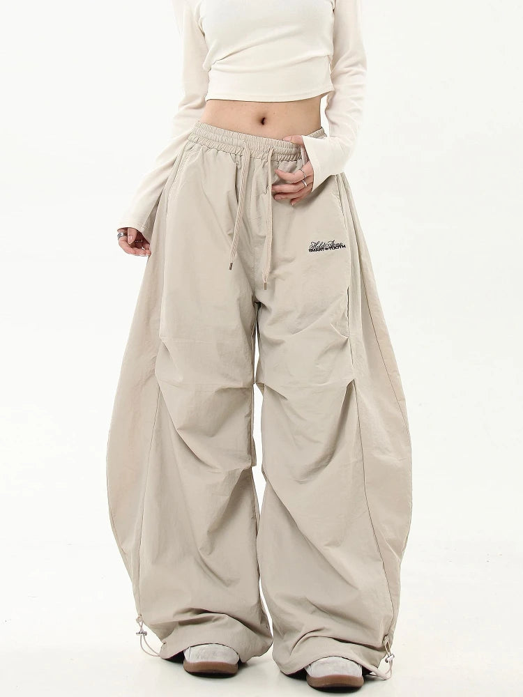 Neutral Oversized Parachute Pants