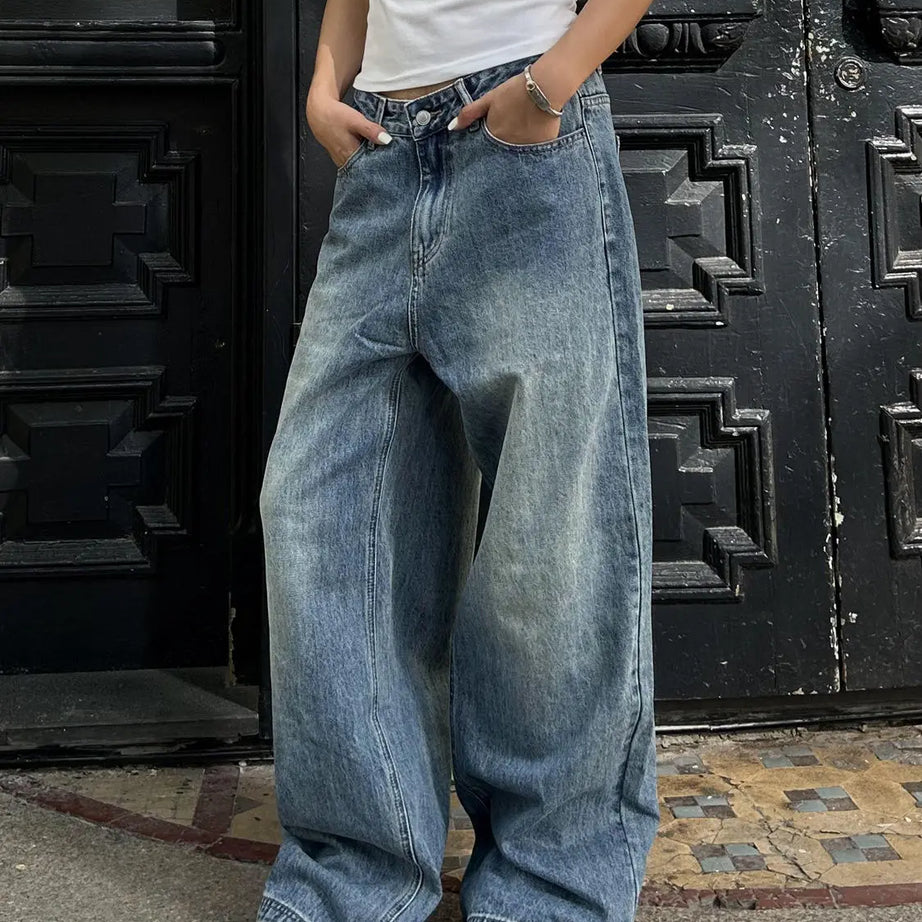 Washed Oversized Baggy Jeans