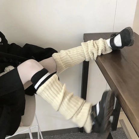 Cozy Ribbed Slouch Leg Warmers