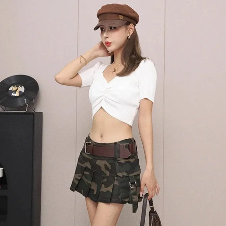 Combat Cutie Pleated Mini Skirt
