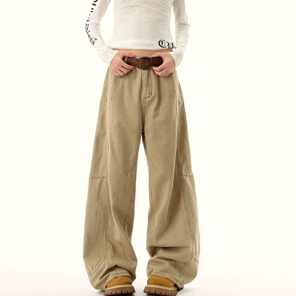 Streetwear Y2K Bowl Wide-Leg Jeans