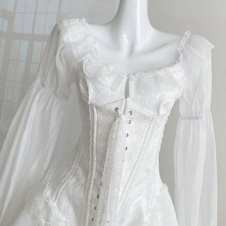 Victorian Romance Lace Corset Dress