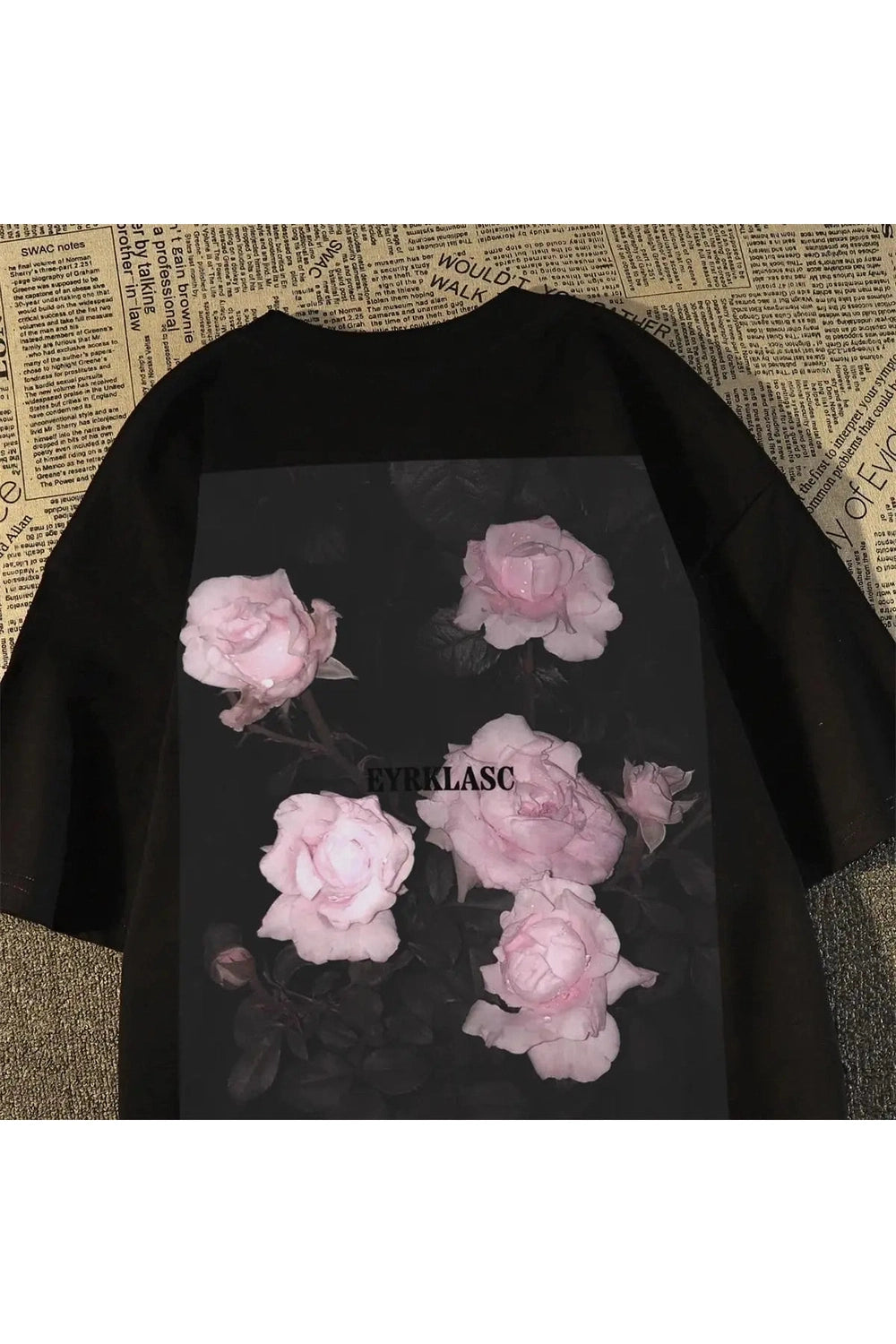 Y2k Midnight Bloom Graphic T-Shirt