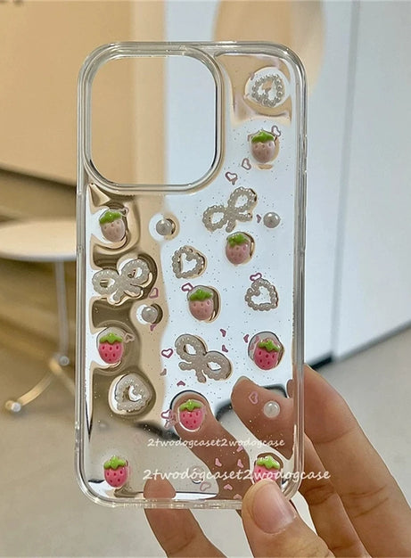Sweet Sparkle Strawberry  iPhone Case