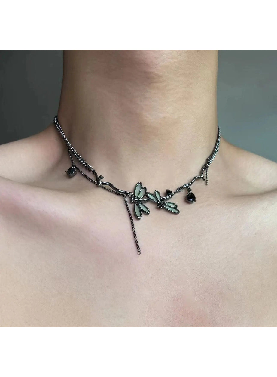 Enchanted Dragonfly Gothic Choker
