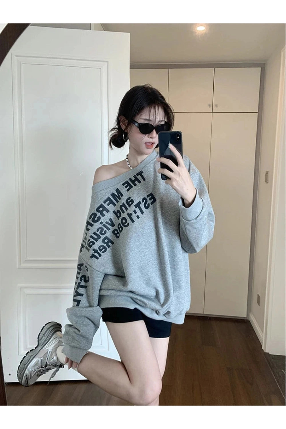 Off-Shoulder Casual Statement Sweater