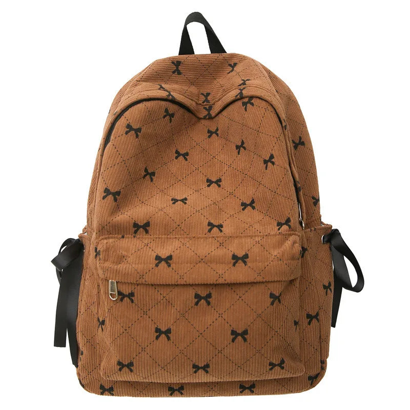 Ribbon Grid Coquette Backpack