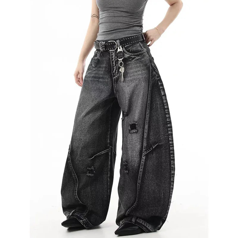 Y2K Black Graffiti  Jeans