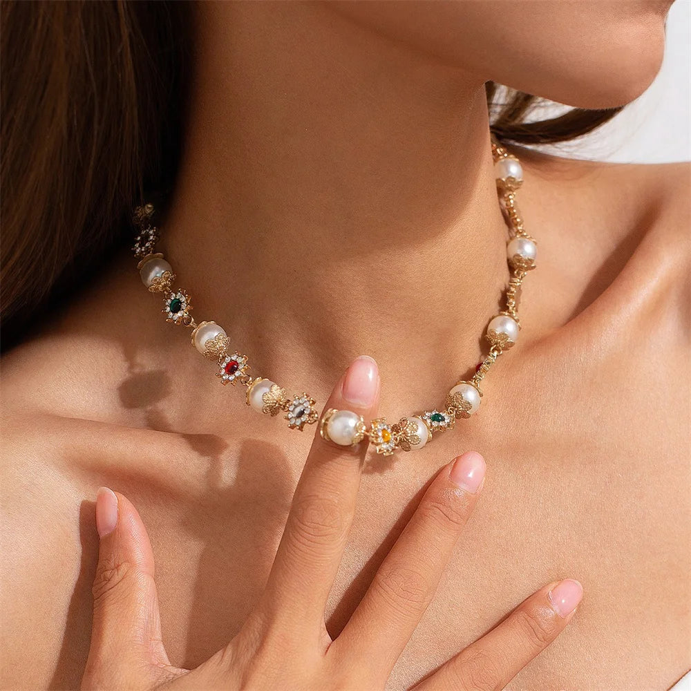 Golden Saint Cross Layered Necklace