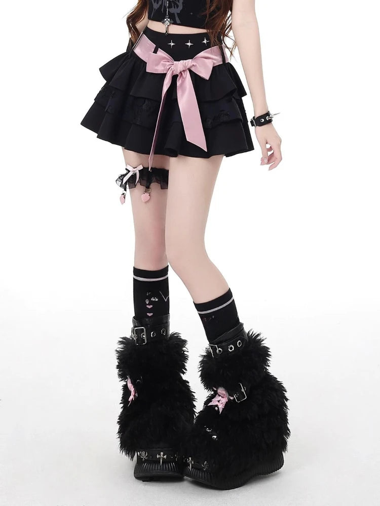 Midnight Doll Tiered Skirt