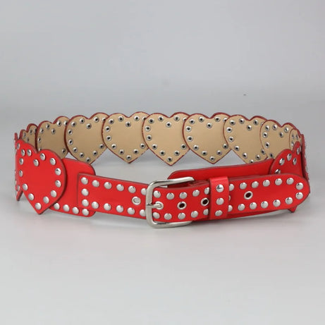 Punk Love Stud Heart Belt
