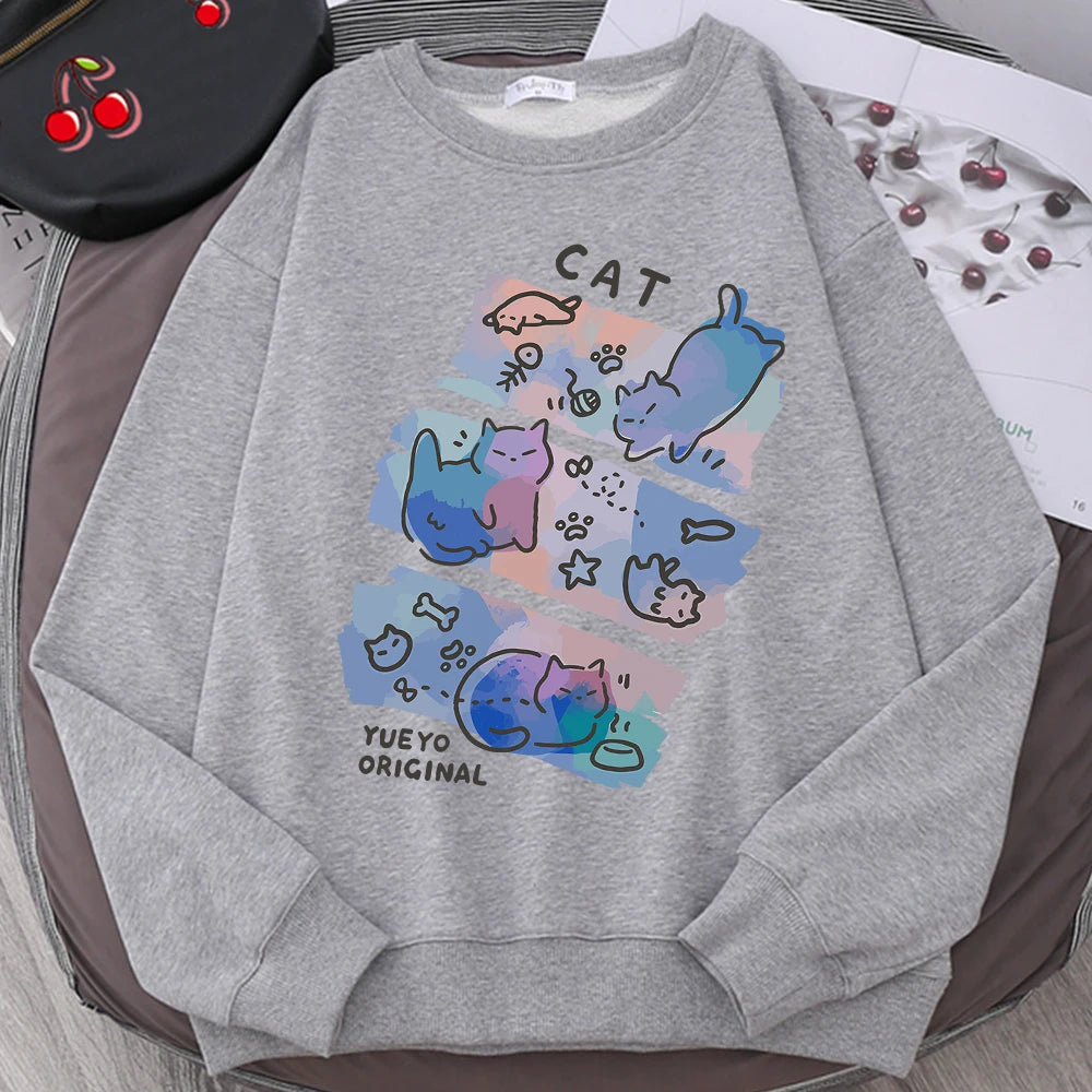 Pastel Meow Mix Sweatshirt