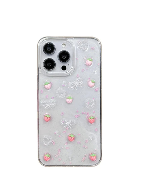 Sweet Sparkle Strawberry  iPhone Case
