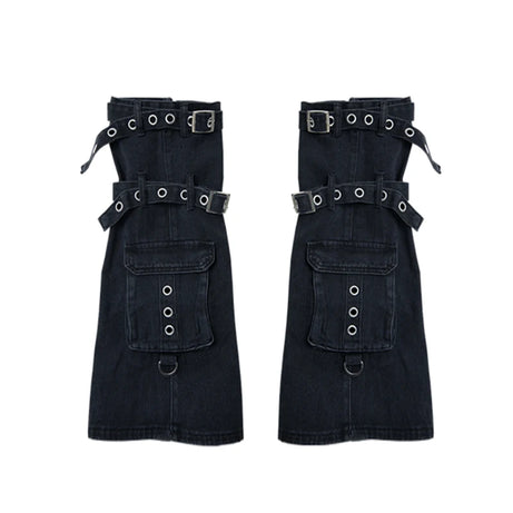 Cyberpunk Chaos Buckle Leg Warmers